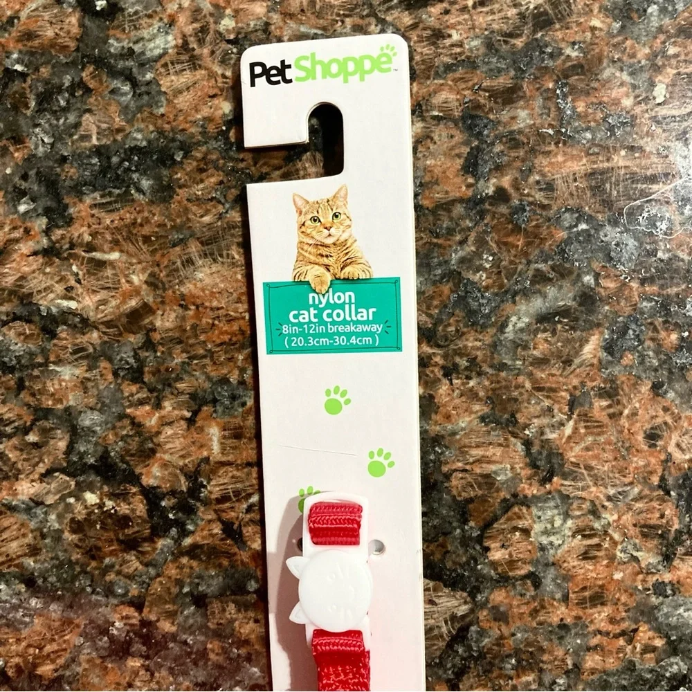 NWT Red Nylon Breakaway Cat Collar with Bell